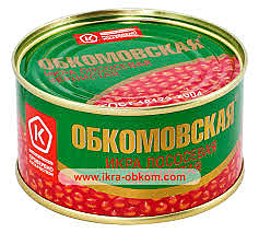 Икра Лососевая Горбуши 300гр ж/б Обкомовская Смак