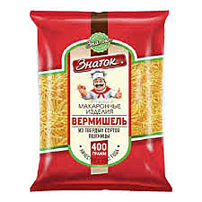 Мак.изд. ЗНАТОК 400гр Вермишель 1/28