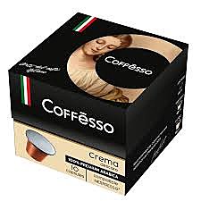 Кофе КОФФЕССО Crema delicato 10шт*5гр. капсулы 1/6
