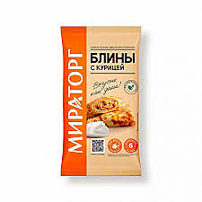 Блины С курицей 360гр Мираторг 1/10 зам.
