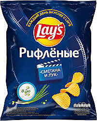 Чипсы ЛЕЙЗ 225г Сметана лук  1/14   