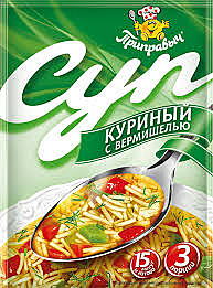 Суп ПРИПРАВЫЧ Куриный с вермишелью 60г 1/30/20  