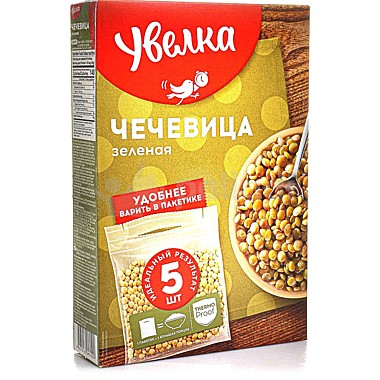 УВЕЛКА Крупа чечевица 5*80г 1/6