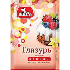 ПАСХА глазурь Pr.Preston ваниль 50 г 1/20