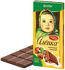 Шоколад АЛЕНКА 75/90г фундук 1/16