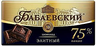 Шоколад БАБАЕВСКИЙ 90 Элитный 75% какао 1/18