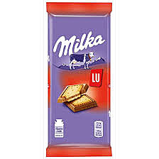 Шоколад МИЛКА 92г с печеньем ЛУ 1/18