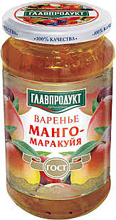 Варенье ГЛАВПРОДУКТ 550г Манго/маракуйя  1/12  