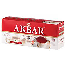 Чай АКБАР 25пак.(кр.-белая пачка) с/я 1/24