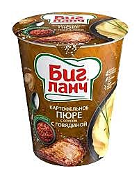 БИГ ЛАНЧ карт.пюре курица 50гр.1/24 стакан    