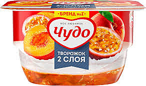 Десерт ЧУДО 100гр Персик/маракуйя БЗМЖ 1/16