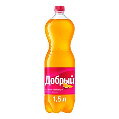 Газ.напиток ДОБРЫЙ 1,5л. Манго маракуйя 1/9