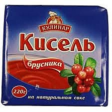 Кисель брикет Кулинар 220гр Брусника 1/15