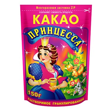 Какао напиток ПРИНЦЕССА  150гр. м/у 1/12