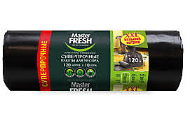 Мешки д/мусора MASTER FRESH 120л. 10шт суперпр.1/20