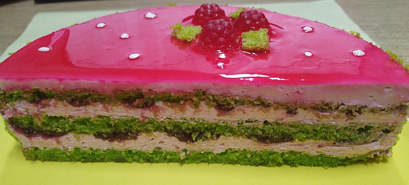 Торт Малина+Фисташка 400 гр. (Курников В.А.)