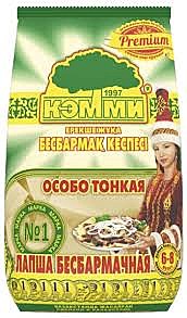 Лапша КЭММИ Бесбармачная Премиум 250гр 1/15