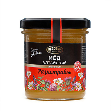 Мед Алтайский РАЗНОТРАВЬЕ 200гр 1/11 ст.