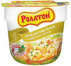 РОЛЛТОН Картоф.пюре 40гр Жареный лук 1/24 