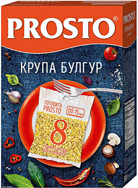 Крупа БУЛГУР PROSTO вар/пак 8*62.5 1/12     