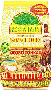 Лапша КЭММИ Лагманная  яичная 200гр 1/15
