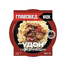 Удон с курицей и овощами 300г Главобед 1/6