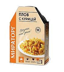 Плов МИРАТОРГ 260гр С курицей 1/6 (М)