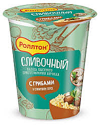 РОЛЛТОН Лапша 70гр С грибамис сливочном соусе 1/24