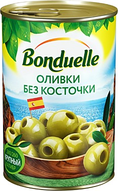 Оливки Бондюэль 314гр б/к зелен. 1/12