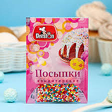 ПАСХА посыпка бисер Радуга 7г 1/40шт