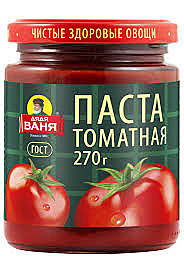 Паста Томатная ДЯДЯ ВАНЯ 270г с/б 1/8  