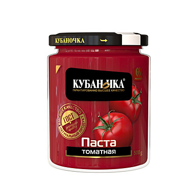 Паста Томатная КУБАНОЧКА 500гр с/б 1/12   