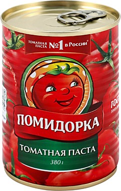 Паста Томатная ПОМИДОРКА 380г ж/б 1/12    