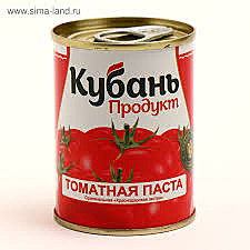 Паста Томатная КУБАНЬПРОДУКТ 140мл ж/б  1/50
