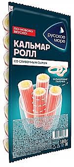 РМ Крабовые палочки  кальмар-ролл с со сливочным сыром 180гр 1/6