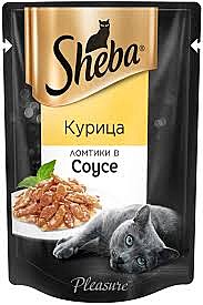 ШЕБА 85г м/у курица в соусе ломтики 1/28