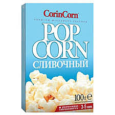 ПОП-КОРН CorinCom сливочный 100 г 1/15  
