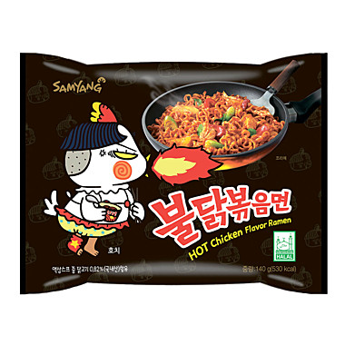 Лапша Samyang Хот чикен рамен Очень острая со вкусом курицы 140гр 1/40 