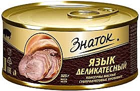Язык Деликатесный  Знаток 325гр. ж/б 1/12