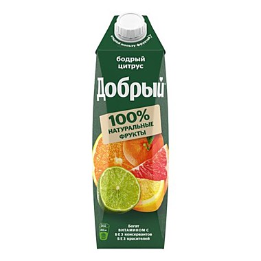 Сок ДОБРЫЙ 1,0л Мультифрукт 1/12  