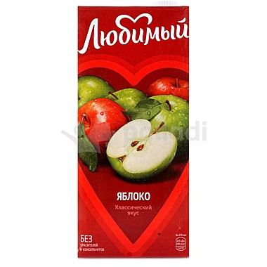 Сок ЛЮБИМЫЙ САД 0,95л яблоко 1/12  