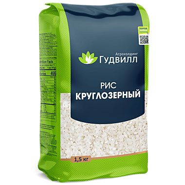 Рис ГУДВИЛЛ 1,5кг круглозерн. 1/6  