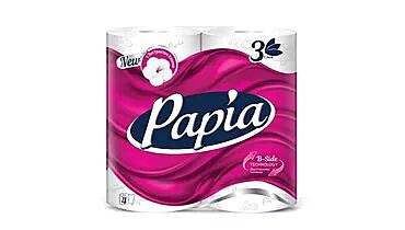 Т/бумага PAPIA 3х-сл 4шт белая 1/14