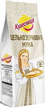 Мука КУДЕСНИЦА 500гр цельнозерновая 1/10