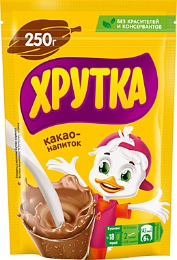 Какао ХРУТКА 250гр м/у 1/9 Россия