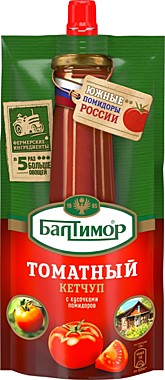 Кетчуп БАЛТИМОР 260г Томатный д/пак 1/28  