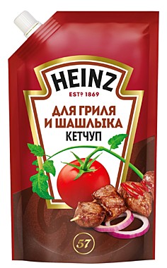 Кетчуп ХАЙНЦ Для гриля и шашлыка 320гр д/пак 1/16