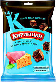 Кириешки РЖАНЫЕ 100г Ветчина/сыр 1/28  