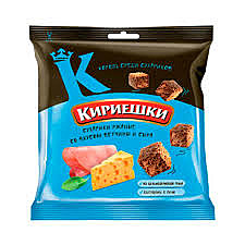 Кириешки РЖАНЫЕ 40г Ветчина/сыр 1/60 