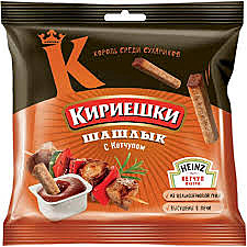 Кириешки РЖАНЫЕ 60г+25г шашлык с кетч 1/30    